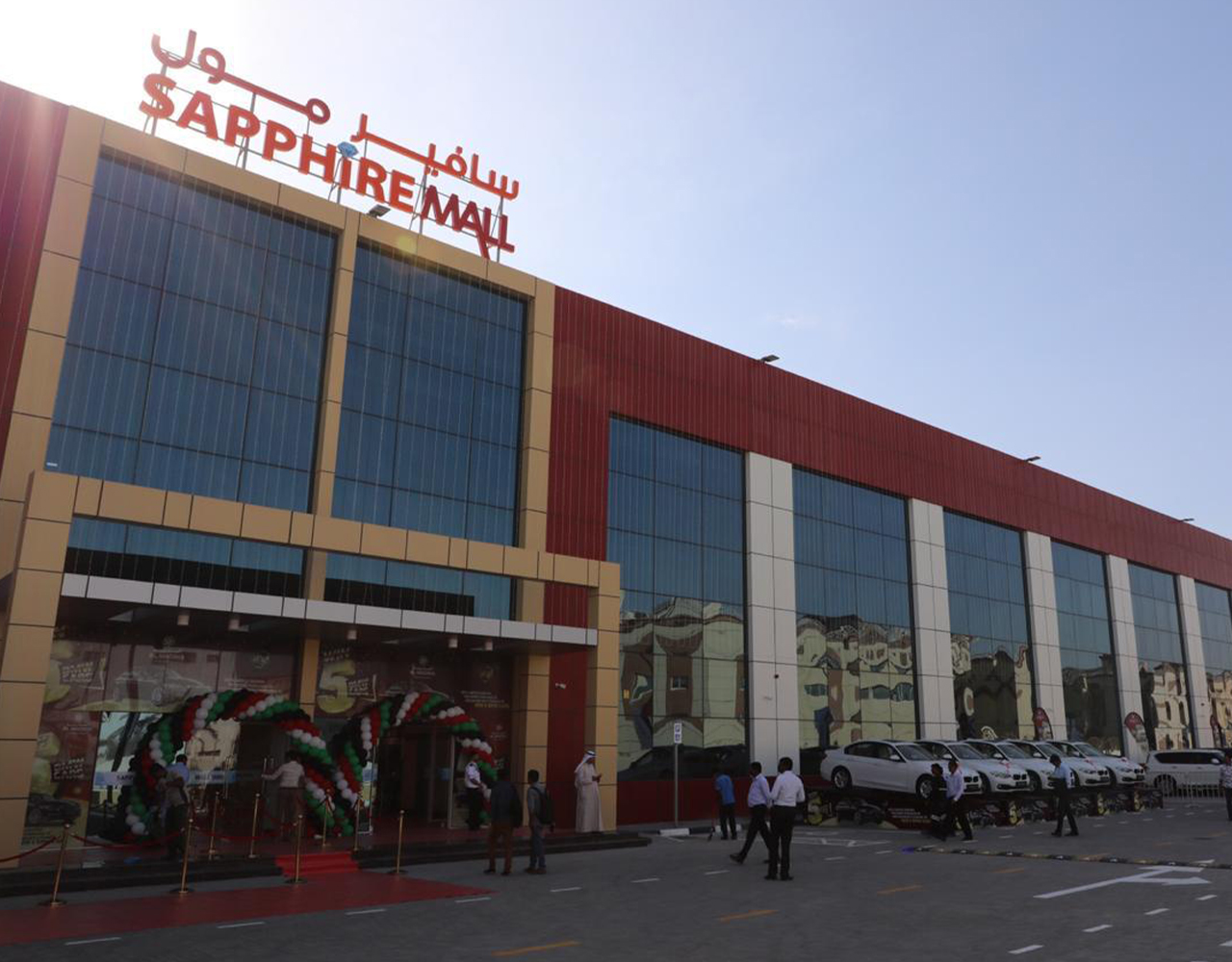 External view of Sapphire Mall at Dubai Industrial City